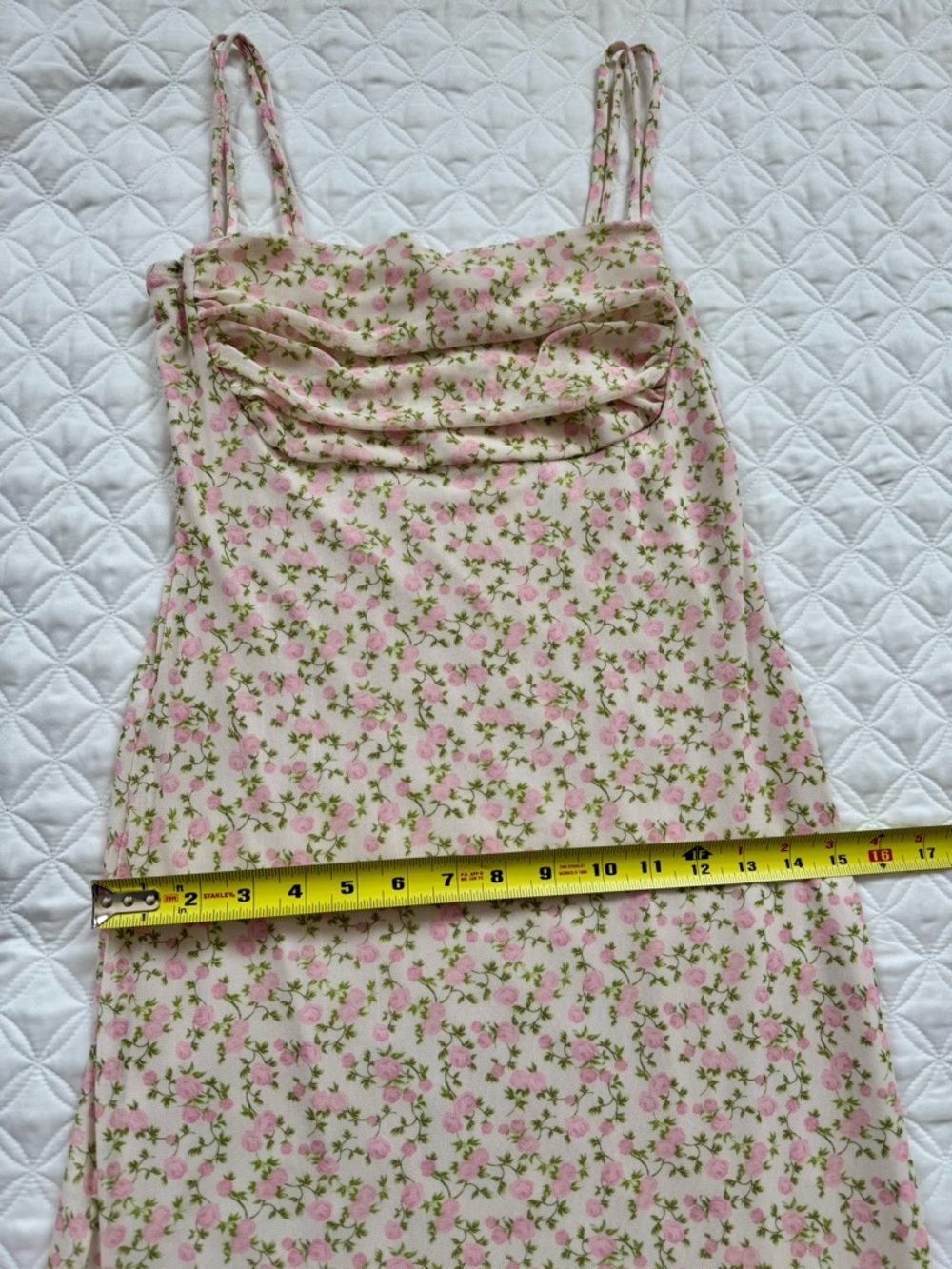 NWT See You Monday Pink Floral Spaghetti Strap Maxi Dress Size M - Picture 4 of 15